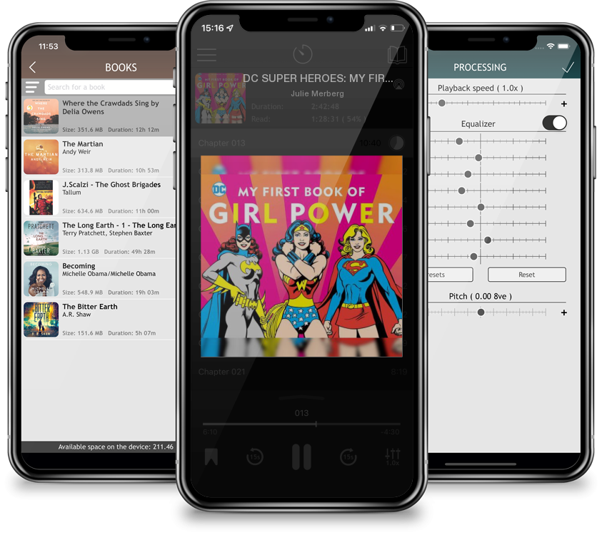 Audiobook DC SUPER HEROES: MY FIRST BOOK OF GIRL POWER (Board book) by Julie Merberg