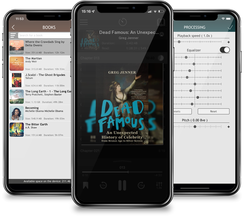 Audiobook Dead Famous: An Unexpected History of Celebrity from Bronze Age to Silver Screen by Greg Jenner