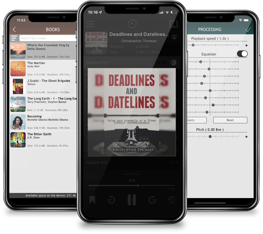 Audiobook Deadlines and Datelines: Tales and travails of a Times foreign correspondent by Christopher Thomas