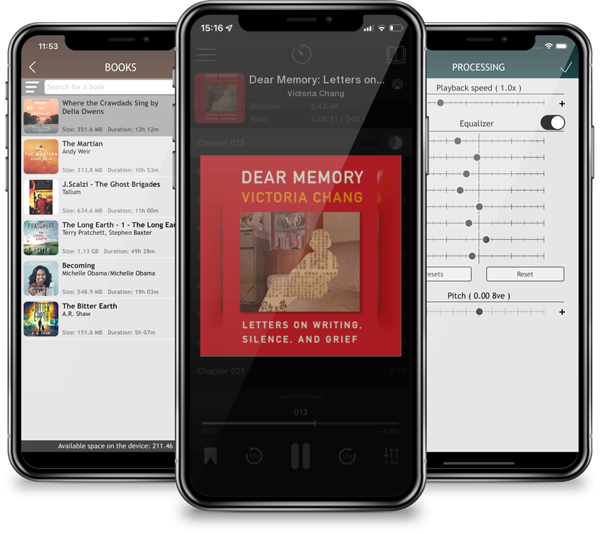 Listen Dear Memory: Letters on Writing, Silence, and Grief by Victoria Chang in MP3 Audiobook Player for free