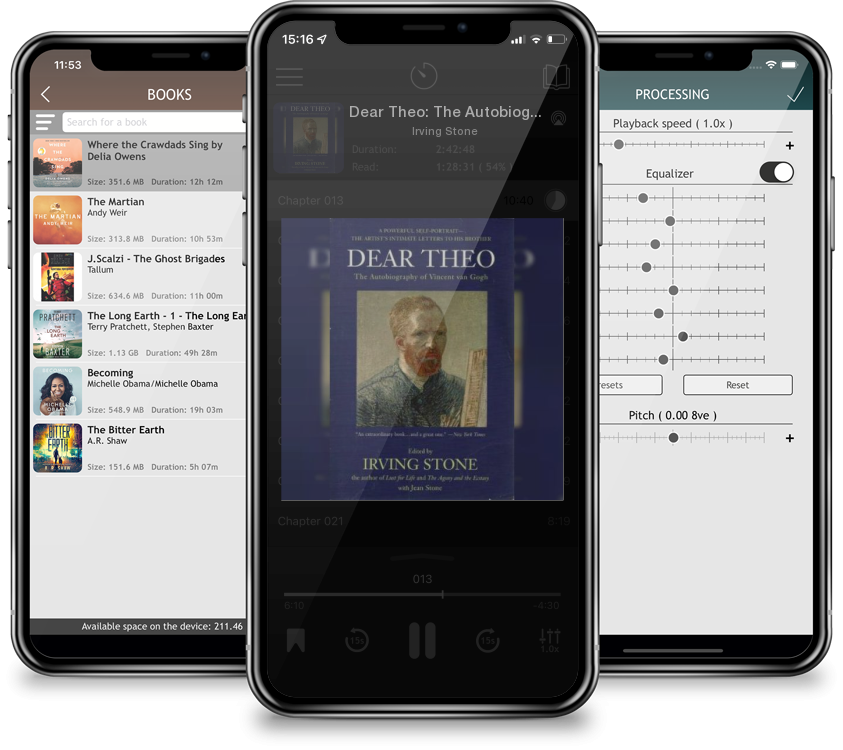 Audiobook Dear Theo: The Autobiography of Vincent Van Gogh by Irving Stone