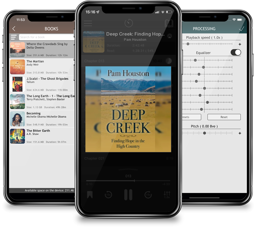 Audiobook Deep Creek: Finding Hope in the High Country (Large Print / Library Binding) by Pam Houston