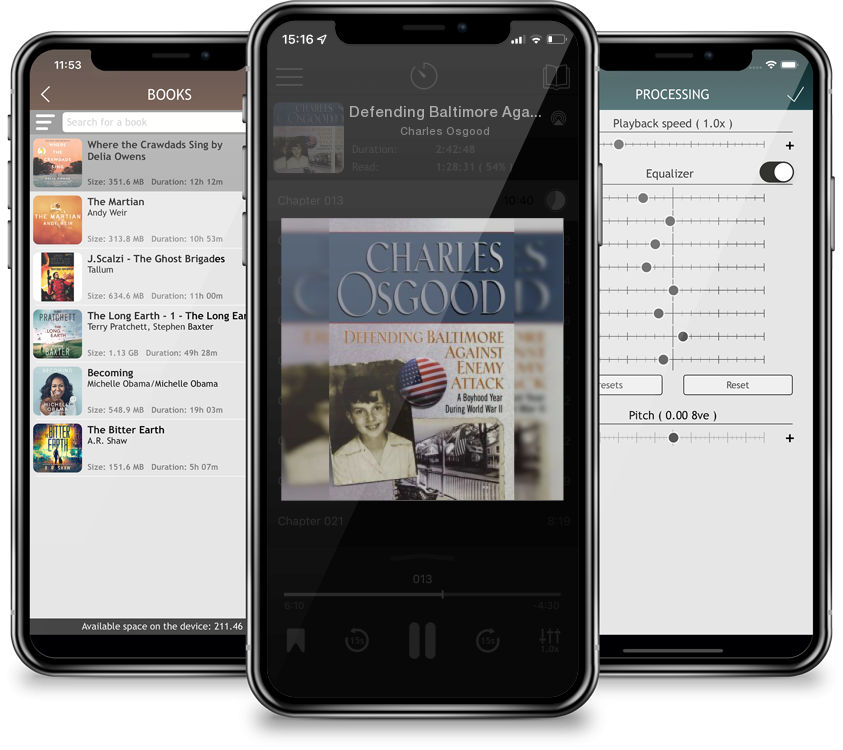 Audiobook Defending Baltimore Against Enemy Attack: A Boyhood Year During World War II by Charles Osgood