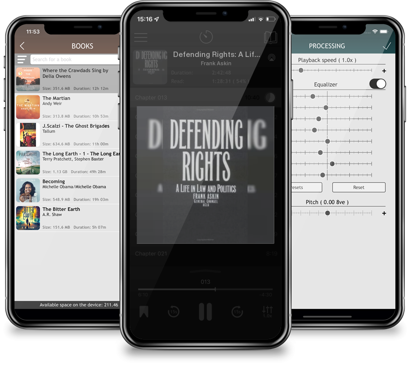 Listen Defending Rights: A Life in Law and Politics by Frank Askin in MP3 Audiobook Player for free