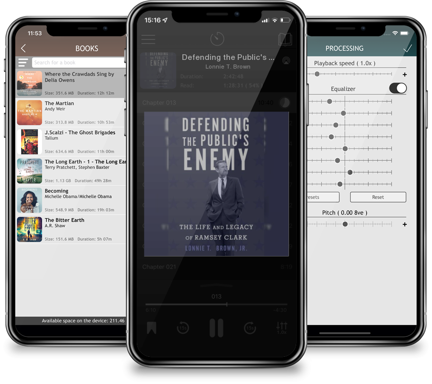 Audiobook Defending the Public\'s Enemy: The Life and Legacy of Ramsey Clark by Lonnie T. Brown