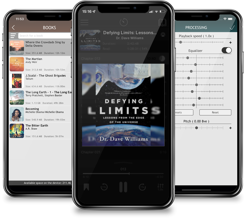 Listen Defying Limits: Lessons from the Edge of the Universe by Dr. Dave Williams in MP3 Audiobook Player for free