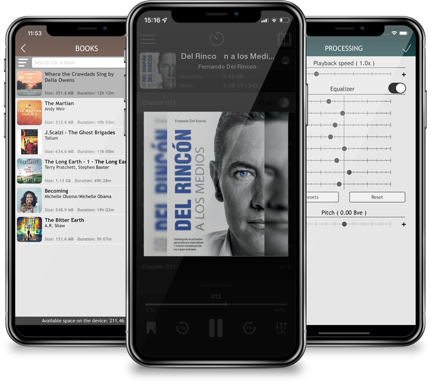 Listen Del Rinco´n a los Medios by Fernando Del Rincon in MP3 Audiobook Player for free