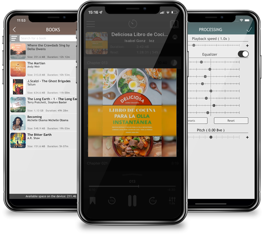 Audiobook Deliciosa Libro de Cocina Saludable Para la Olla Instantánea: Recetas rápidas y fáciles para la olla instantánea, Comidas listas para llevar en casa, by Isabel González