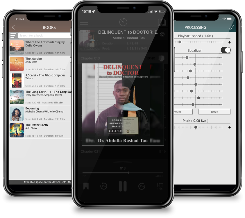 Audiobook DELINQUENT to DOCTOR: Emancipation through Education and Exposure by Abdalla Rashad Tau