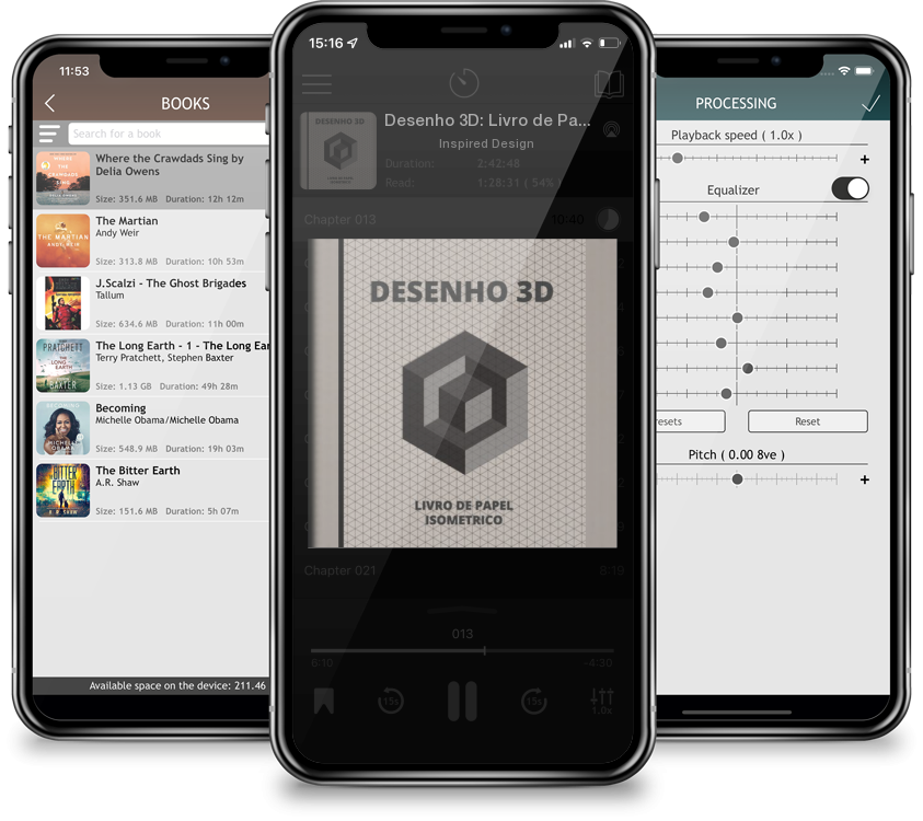 Audiobook Desenho 3D: Livro de Papel Isométrico - 140 Paginas - 8\