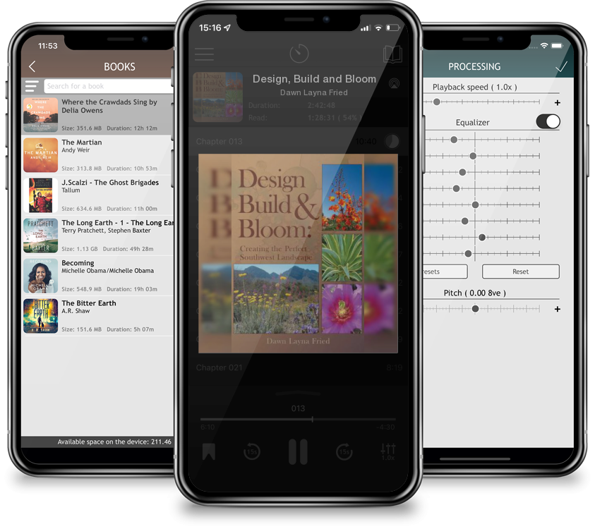 Audiobook Design, Build and Bloom by Dawn Layna Fried
