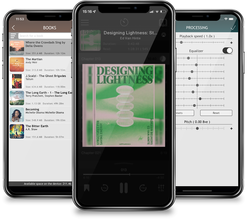 Audiobook Designing Lightness: Structures for Saving Energy by Ed Van Hinte