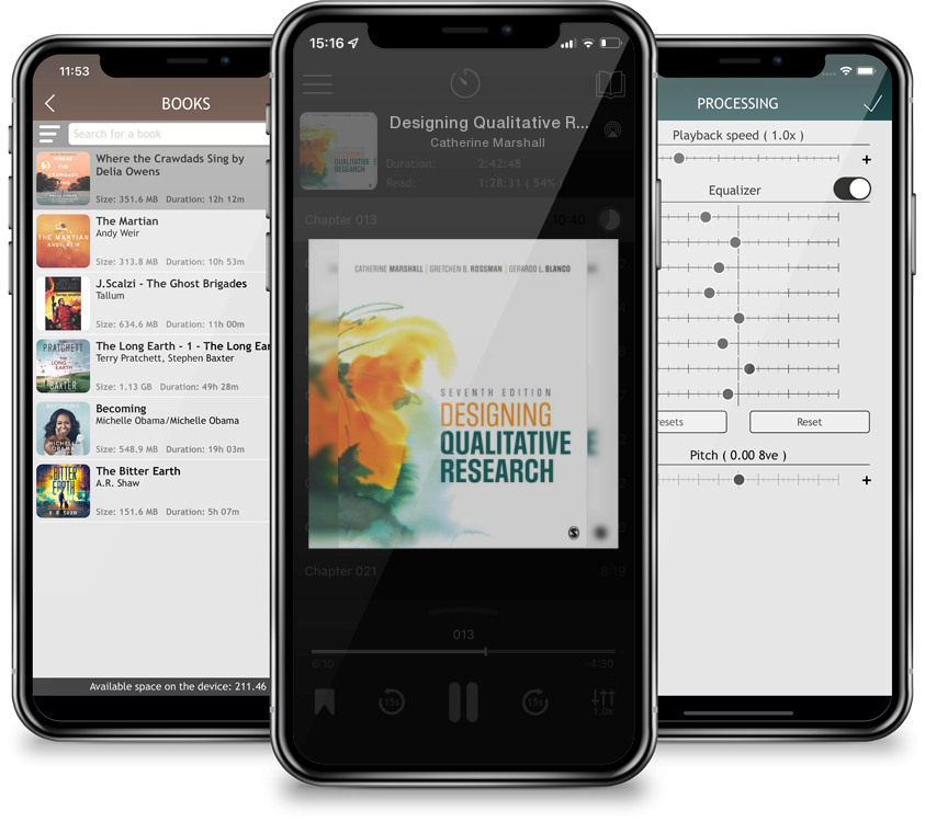 Audiobook Designing Qualitative Research by Catherine Marshall