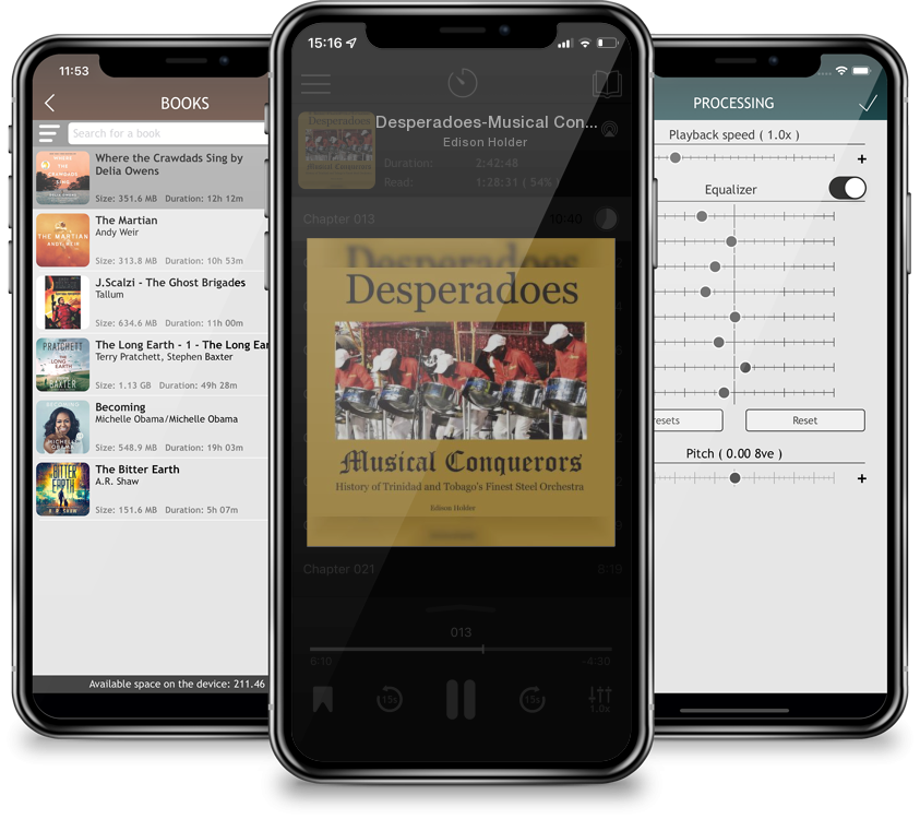 Audiobook Desperadoes-Musical Conquerors by Edison Holder