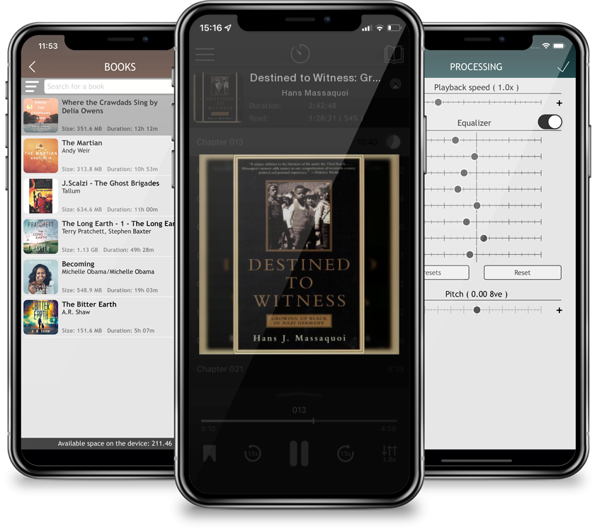 Audiobook Destined to Witness: Growing Up Black in Nazi Germany by Hans Massaquoi