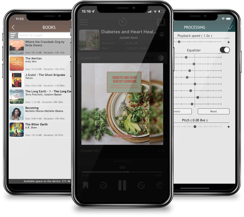 Audiobook Diabetes and Heart Healthy Cookbook: Wholesome, Fuss-Free Recipes to Prevent Diabetes and Cut Cholesterol by Julieth Kern