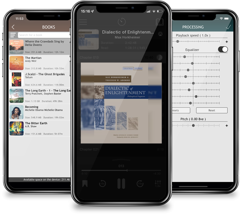 Audiobook Dialectic of Enlightenment (Cultural Memory in the Present) by Max Horkheimer