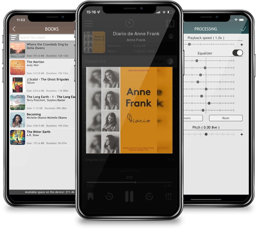 Listen Diario de Anne Frank by Anne Frank in MP3 Audiobook Player for free