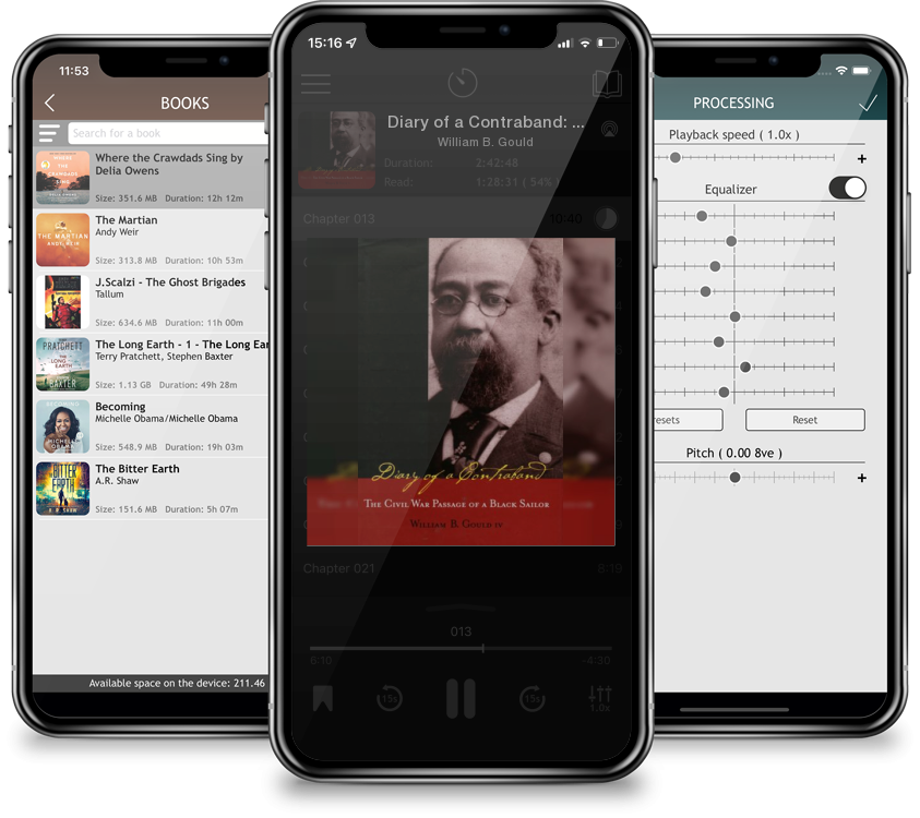 Audiobook Diary of a Contraband: The Civil War Passage of a Black Sailor by William B. Gould
