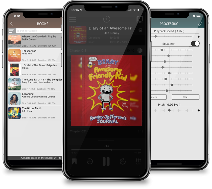 Audiobook Diary of an Awesome Friendly Kid: Rowley Jefferson\'s Journal by Jeff Kinney