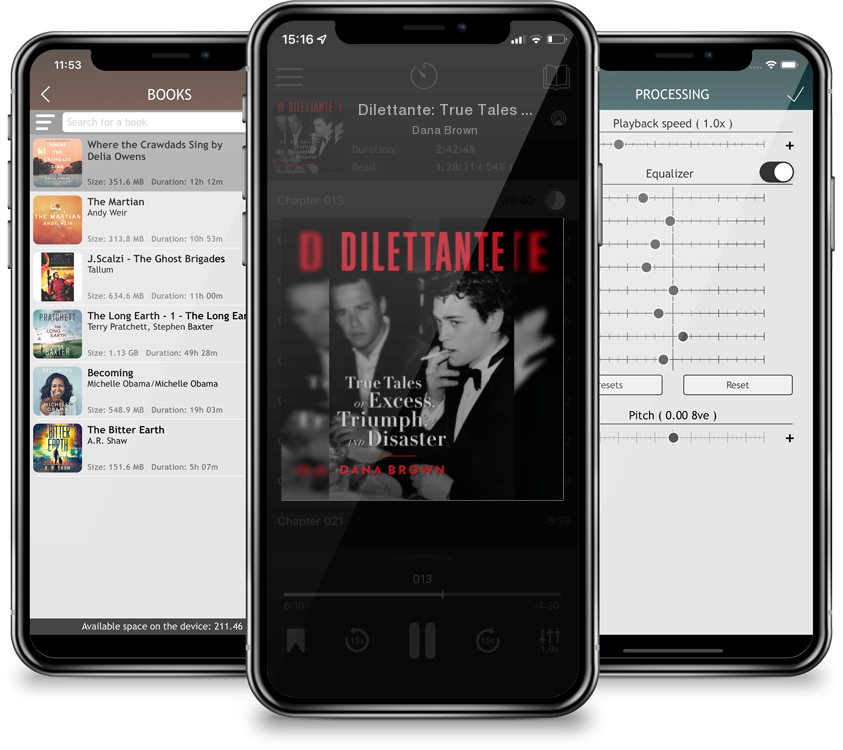 Audiobook Dilettante: True Tales of Excess, Triumph, and Disaster by Dana Brown