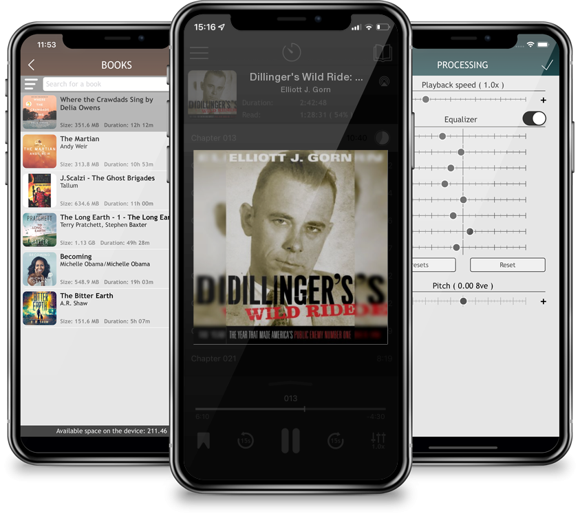 Audiobook Dillinger\'s Wild Ride: The Year That Made America\'s Public Enemy Number One by Elliott J. Gorn