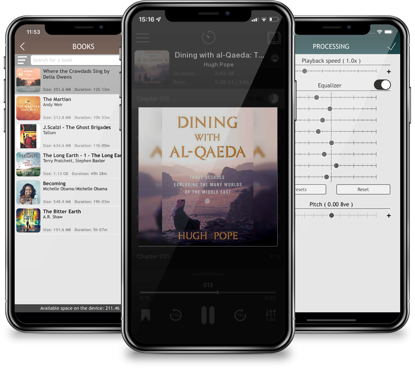 Audiobook Dining with al-Qaeda: Three Decades Exploring the Many Worlds of the Middle East by Hugh Pope