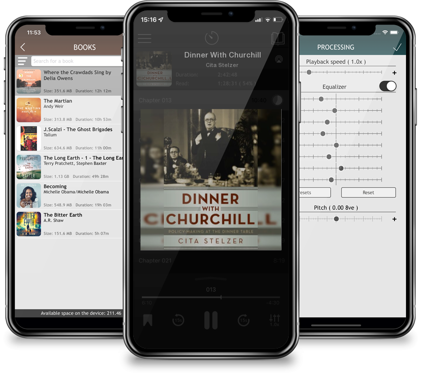 Audiobook Dinner With Churchill by Cita Stelzer