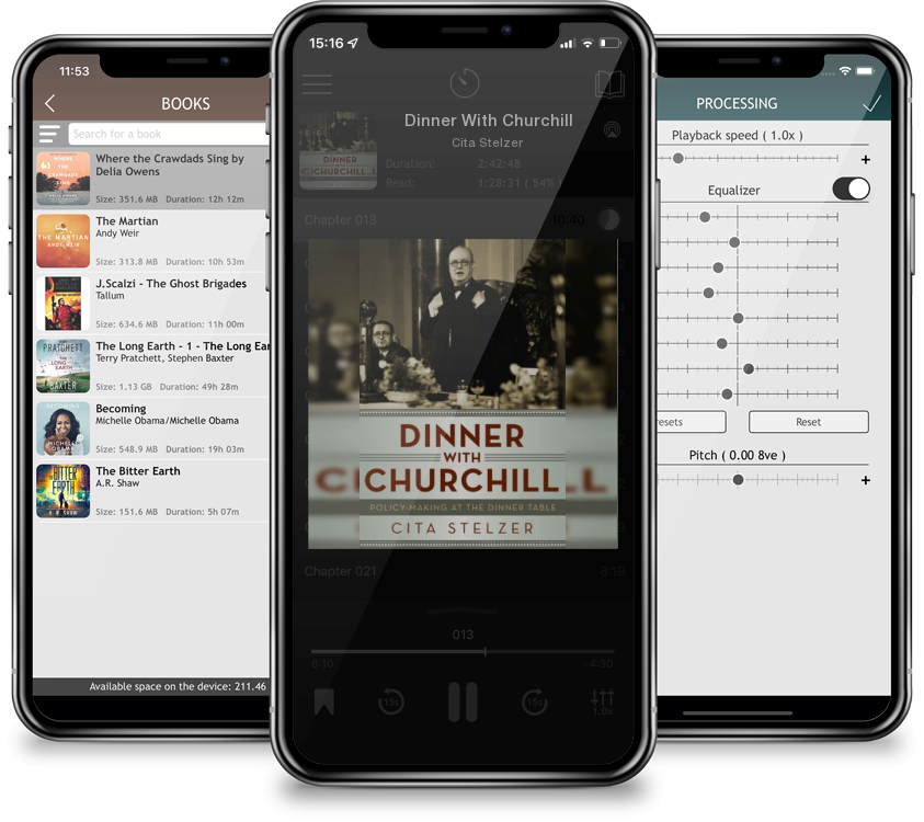 Listen Dinner With Churchill by Cita Stelzer in MP3 Audiobook Player for free