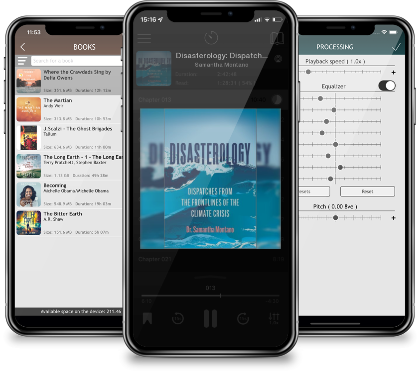 Audiobook Disasterology: Dispatches from the Frontlines of the Climate Crisis by Samantha Montano