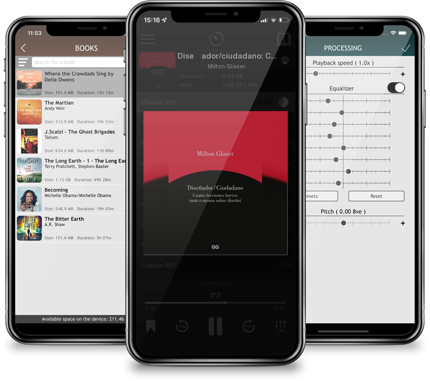 Listen Diseñador/ciudadano: Cuatro textos breves (más o menos sobre diseño) by Milton Glaser in MP3 Audiobook Player for free