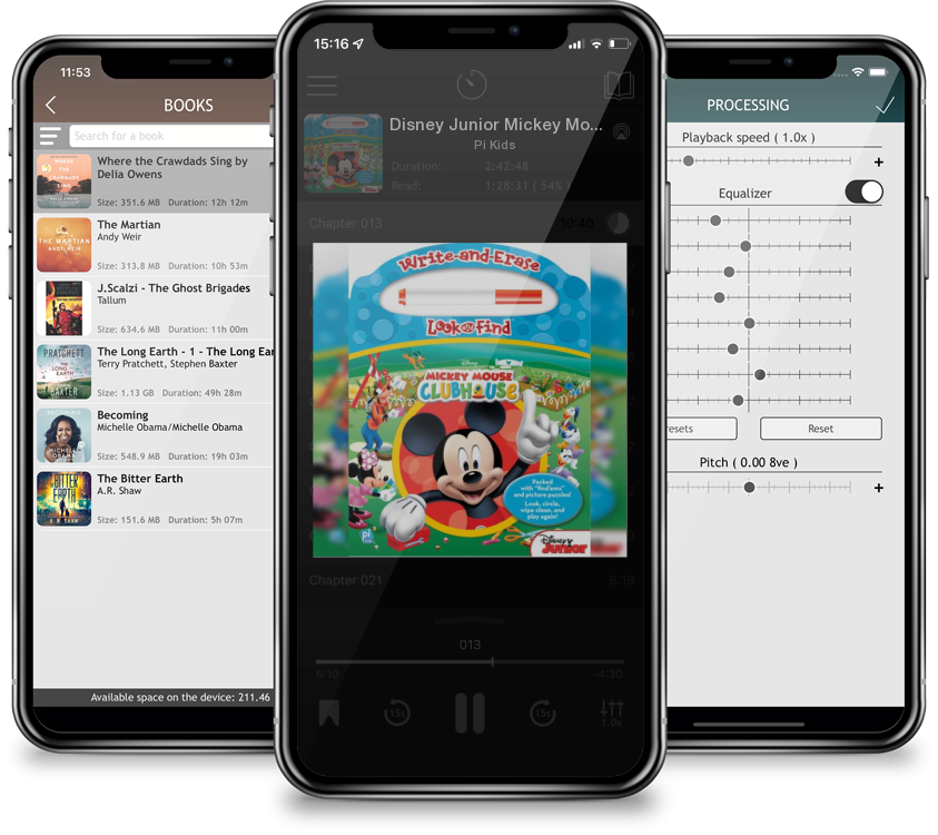 Audiobook Disney Junior Mickey Mouse Clubhouse: Write-And-Erase Look and Find [With Marker] (Board Books) by Pi Kids