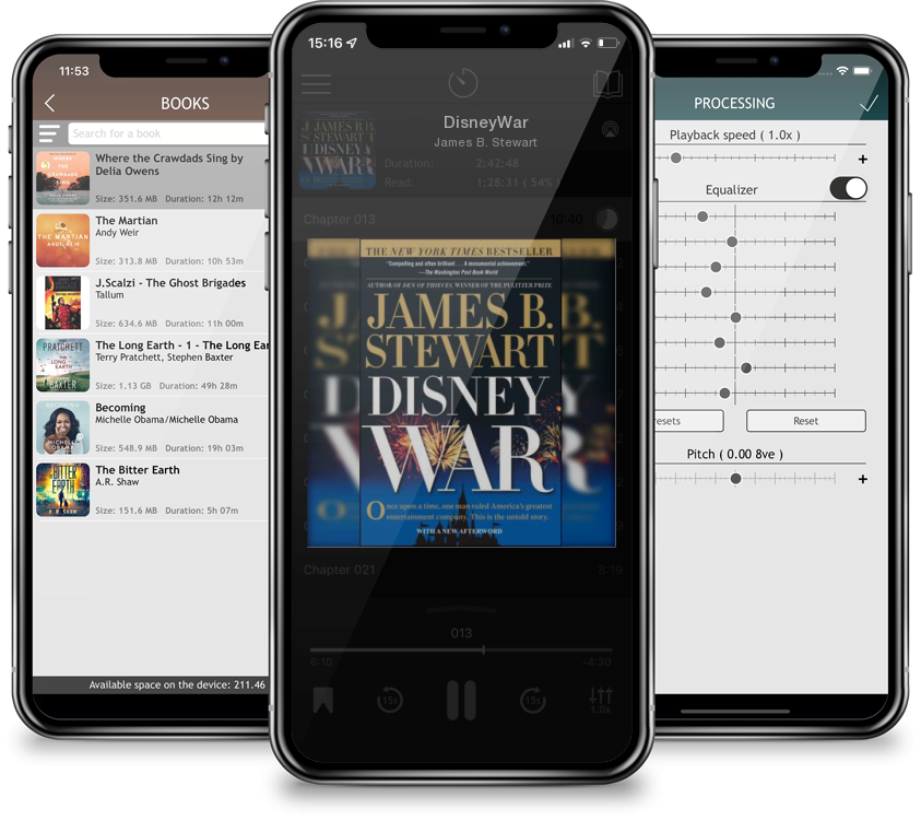 Listen DisneyWar by James B. Stewart in MP3 Audiobook Player for free