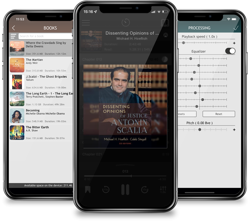 Audiobook Dissenting Opinions of Justice Antonin Scalia by Michael H. Hoeflich