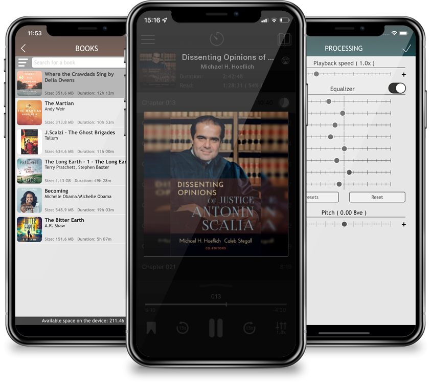 Listen Dissenting Opinions of Justice Antonin Scalia by Michael H. Hoeflich in MP3 Audiobook Player for free