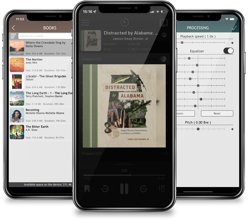 Audiobook Distracted by Alabama: Tangled Threads of Natural History, Local History, and Folklore by James Seay Brown, Jr.