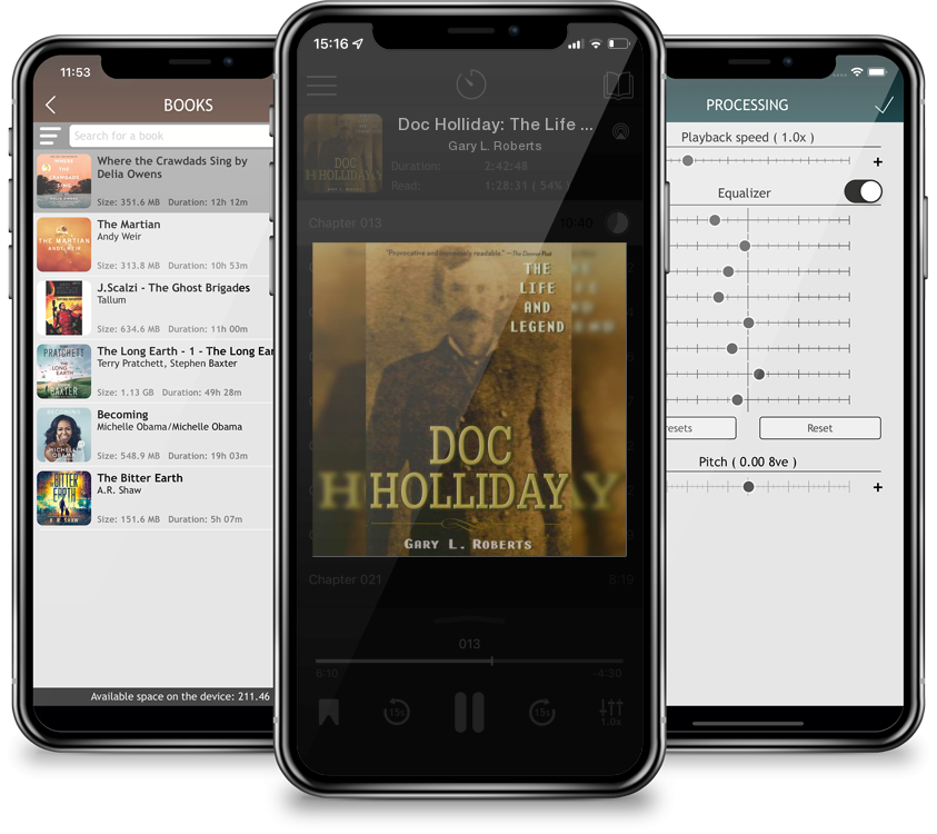 Listen Doc Holliday: The Life and Legend by Gary L. Roberts in MP3 Audiobook Player for free