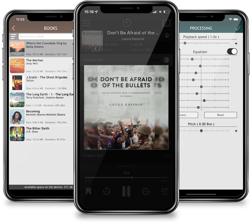 Audiobook Don\'t Be Afraid of the Bullets: An Accidental War Correspondent in Yemen by Laura Kasinof