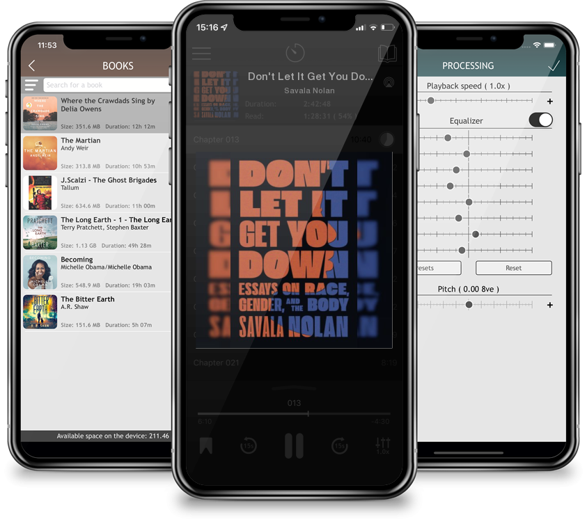 Audiobook Don\'t Let It Get You Down: Essays on Race, Gender, and the Body by Savala Nolan