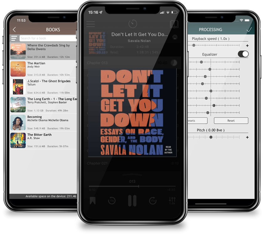 Audiobook Don\'t Let It Get You Down: Essays on Race, Gender, and the Body (Compact Disc) by Savala Nolan