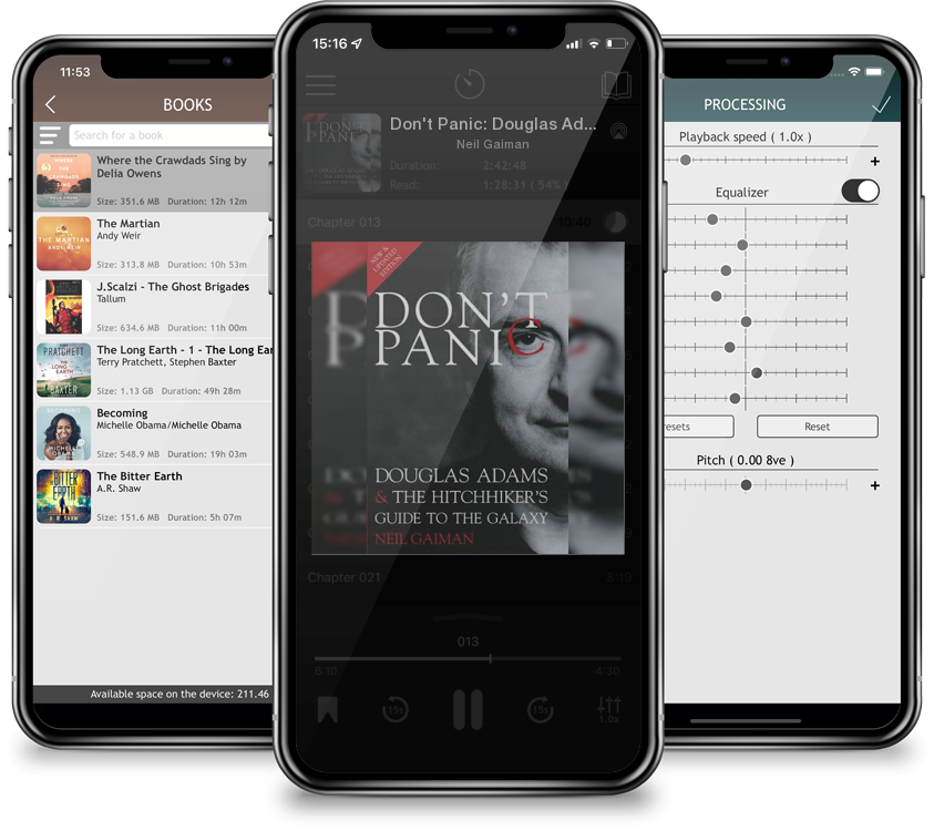 Audiobook Don\'t Panic: Douglas Adams & The Hitchhiker\'s Guide to the Galaxy by Neil Gaiman