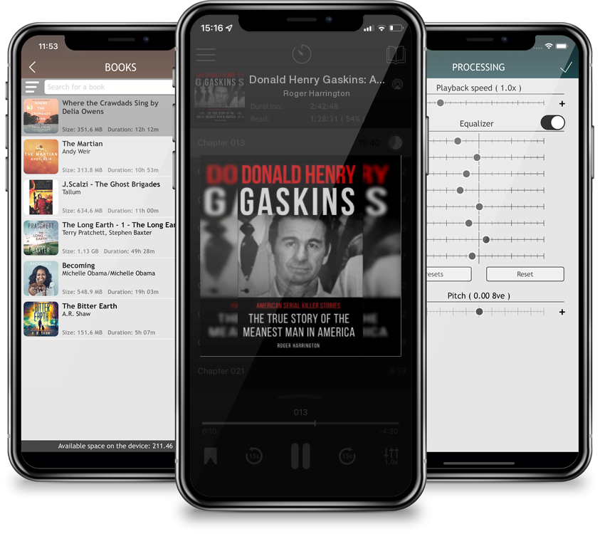 Audiobook Donald Henry Gaskins: American Serial Killer Stories: The True Story of the Meanest Man in America by Roger Harrington