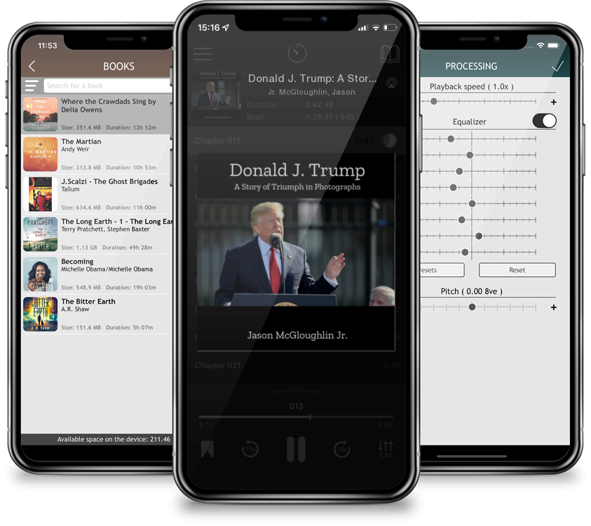 Audiobook Donald J. Trump: A Story of Triumph In Photographs (Book One) by Jr. McGloughlin, Jason