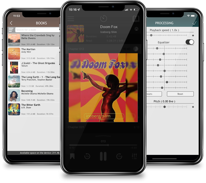 Listen Doom Fox by Iceberg Slim in MP3 Audiobook Player for free