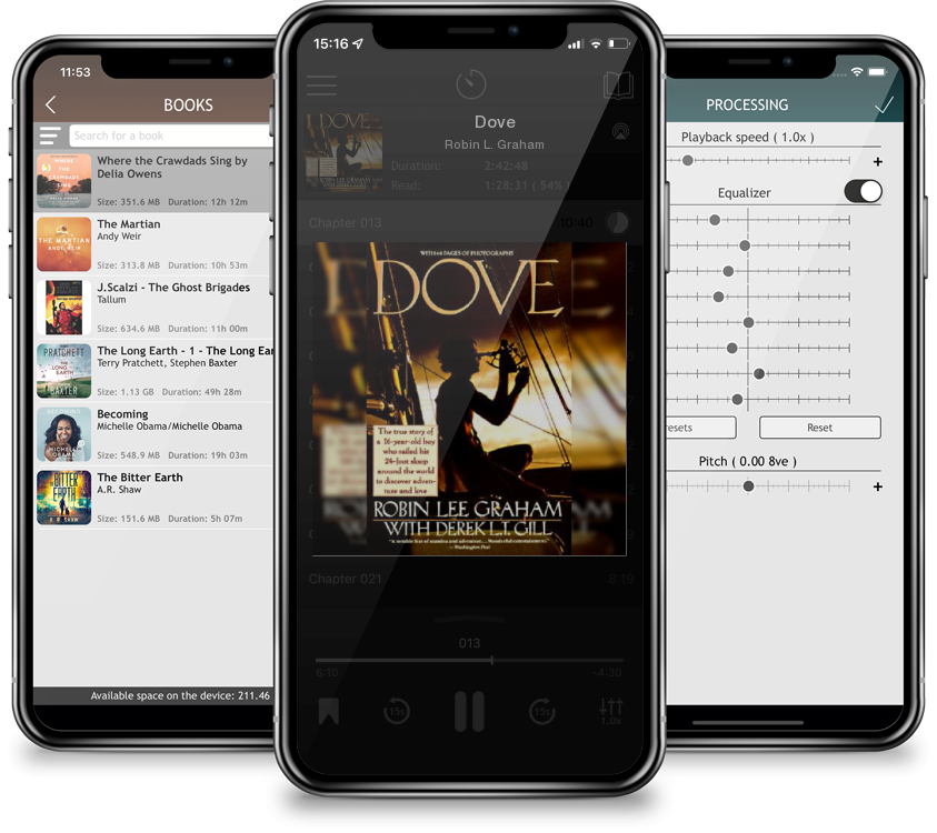 Listen Dove by Robin L. Graham in MP3 Audiobook Player for free