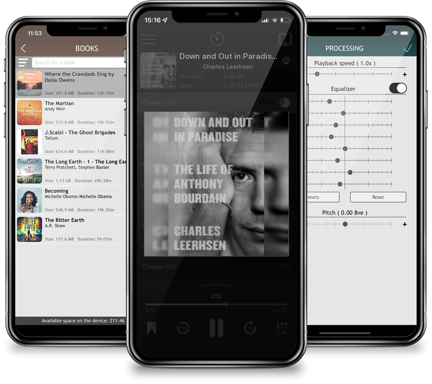 Audiobook Down and Out in Paradise: The Life of Anthony Bourdain by Charles Leerhsen