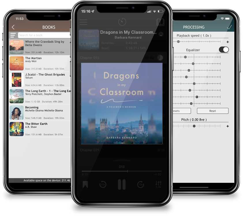 Audiobook Dragons in My Classroom: A Teacher\'s Memoir by Barbara Kennard