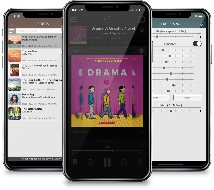 Audiobook Drama: A Graphic Novel by Raina Telgemeier
