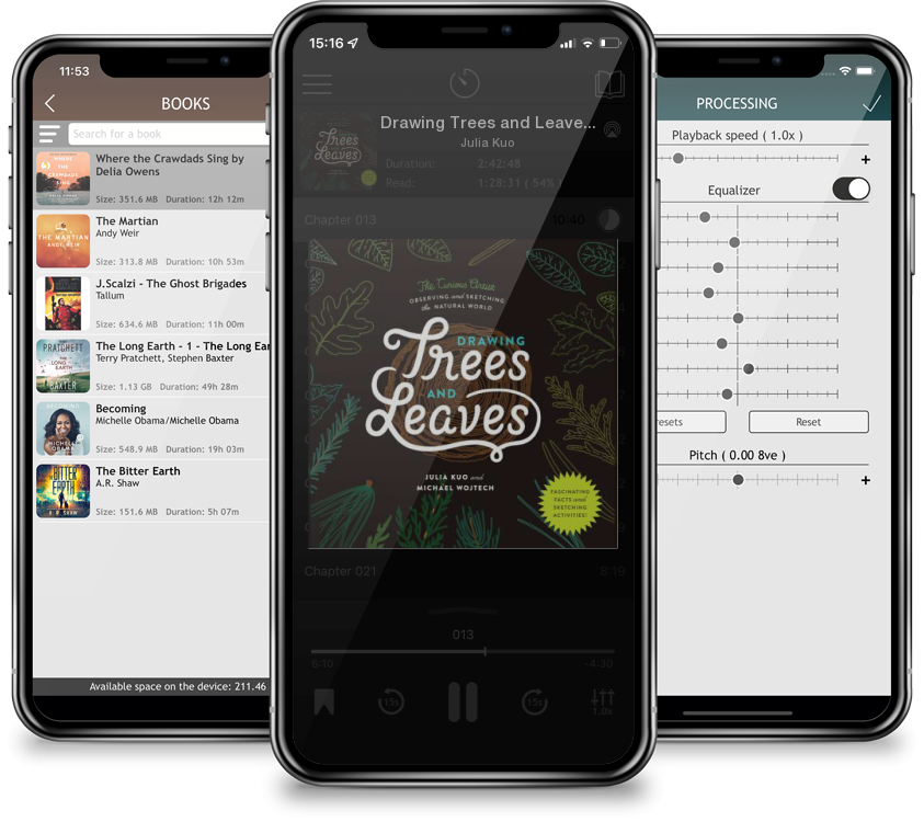 Audiobook Drawing Trees and Leaves: Observing and Sketching the Natural World (The Curious Artist) by Julia Kuo