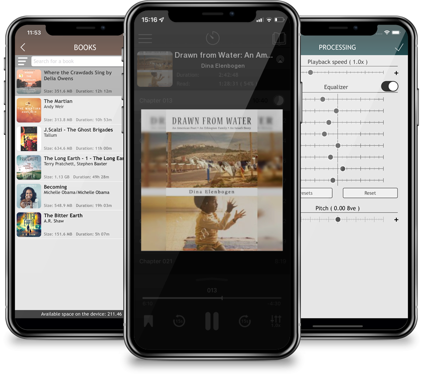 Audiobook Drawn from Water: An American Poet, an Ethiopian Family, an Israeli Story by Dina Elenbogen